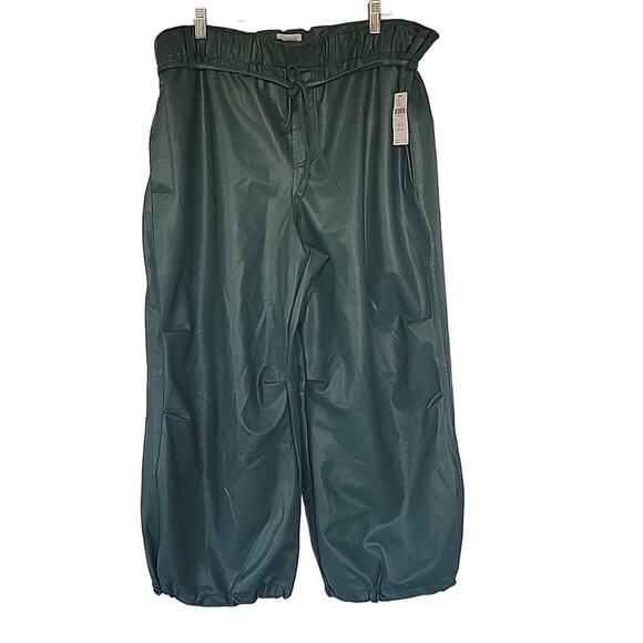 Anthropologie Pants - NWT Pilcro Faux Leather Soft Parachute Pants, XL Petite